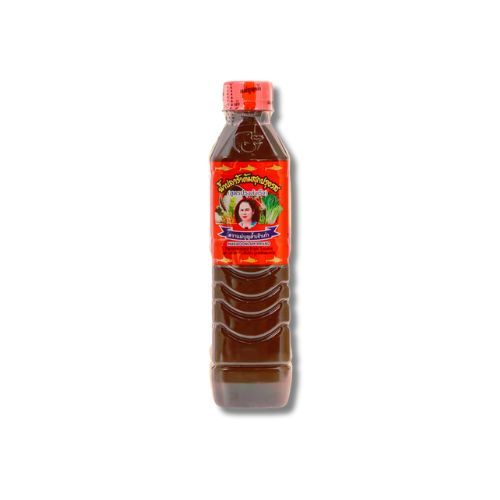 น้ำปลาร้าต้มสุกปรุงรส ฝาแดง 400ml ( แม่บุญล้ำ ) 1 ขวด